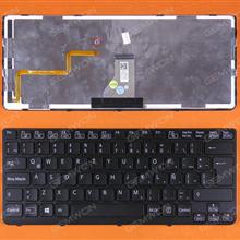 SONY SVE14 BLACK FRAME BLACK(Backlit,For Win8) LA V134146A3 Laptop Keyboard (OEM-B)