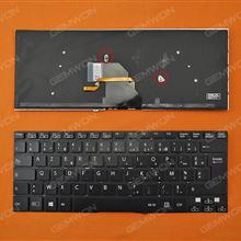 SONY SVF 14 BLACK With Backlit Board(Without FRAME,For Win8) FR N/A Laptop Keyboard (OEM-B)