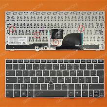 HP 2170P SILVER FRAME BLACK FR 90.4RL07.IOF Laptop Keyboard (OEM-B)