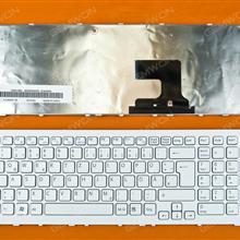SONY VPC-EF Series WHITE FRAME WHITE GR N/A Laptop Keyboard (OEM-B)