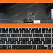 TOSHIBA Z40 GRAY FRAME BLACK (Win8) US 9Z.NAYUN.201   NSK-V22UN Laptop Keyboard (OEM-B)