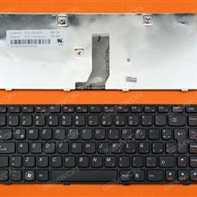 LENOVO Z380 Z480 Z485 G480 G485 BLACK FRAME BLACK LA V116920QK1 Laptop Keyboard (OEM-B)