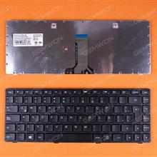 LENOVO Z380 Z480 Z485 G480 G485 BLACK FRAME BLACK(For Win8) LA 25212009 9Z.N9BSC.31E 25206636 T2G8 Laptop Keyboard (OEM-B)