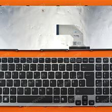 SONY SVE15 GRAY FRAME BLACK UK 149032411GB Laptop Keyboard (OEM-B)
