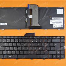 DELL Inspiron 14 3421 14R 5421 Vostro 2421 GLOSSY FRAME BLACK With Backlit Board (For Win8) UK MP-12C86GBJ442  MP-12C8 Laptop Keyboard (OEM-B)