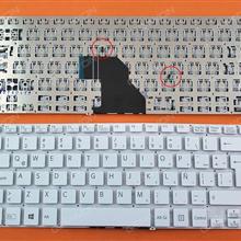 SONY SVF 14 WHITE (Without FRAME,Without foil,For Backlit,Win8) LA V141606BK1 Laptop Keyboard (OEM-B)