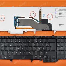 DELL Latitude E6520 BLACK(Backlit,With Point stick,,For Win8) GR N/A Laptop Keyboard (OEM-B)