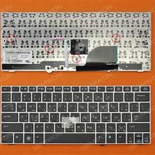 HP 2170P SILVER FRAME BLACK AR 90.4RL07.IOA Laptop Keyboard (OEM-B)