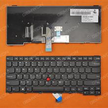 Thinkpad T440 T440P T440S   BLACK FRAME BLACK(With Point stick,Win8 OEM) US 0CC44074   PK130SB3A00 Laptop Keyboard (OEM-A)