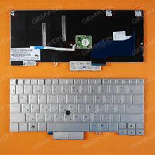 HP 2760P SILVER(With Point stick) RU N/A Laptop Keyboard (OEM-B)