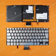 DELL XPS 14Z L412z series SILVER Backlit (Without FRAME) BR N/A Laptop Keyboard (OEM-B)