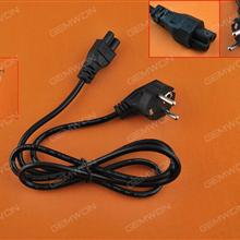EU Plug AC Power Cord Cable For Laptop Adapter 1.2M 0.75m²,Material: Copper&Aluminum Power Cord EU