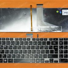 TOSHIBA L850 GRAY FRAME GLOSSY Backlit TR N/A Laptop Keyboard (OEM-B)