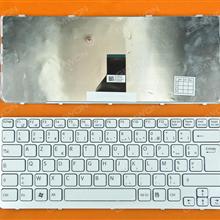 SONY SVE14 WHITE FRAME WHITE FR MP-11K86F0-886 Laptop Keyboard (OEM-B)