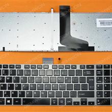 TOSHIBA L850 GRAY FRAME GLOSSY (Backlit,For Win8) UI N/A Laptop Keyboard (OEM-B)