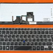 TOSHIBA Z30 GRAY FRAME BLACK(Backlit,For Win8,With Point stick) RU N/A Laptop Keyboard (OEM-B)
