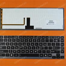 TOSHIBA U900 GRAY FRAME BLACK(Backlit) US N/A Laptop Keyboard (OEM-B)