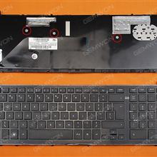 HP PROBOOK 4520S BLACK FRAME BLACK (Big Enter Reprint) US N/A Laptop Keyboard (Reprint)