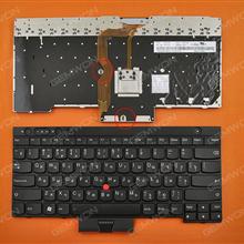 ThinkPad T430 T530 X230 BLACK RU N/A Laptop Keyboard (OEM-B)