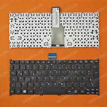 Acer S3-951 S3-391 S5-391 V5-171 Aspire One 725 756 TravelMate B1  BLACK(Frosted keycap,For Win8) GR N/A Laptop Keyboard (OEM-B)