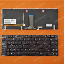 LENOVO Y400 BLACK FRAME BLACK(Backlit,Redside,For Win8) UK 25205379  PK130RQ3B10  9Z.N5TBC.40U Laptop Keyboard (OEM-B)