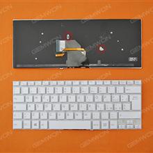 SONY SVF 14 WHITE With Backlit Board(Without FRAME,Win8) IT N/A Laptop Keyboard (OEM-B)