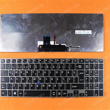 TOSHIBA Z50 GRAY FRAME BLACK (Backlit,For Win8) TR 9Z.NAZBN.00T Laptop Keyboard (OEM-B)