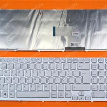 SONY SVE 15 WHITE FRAME WHITE (For Win8) PO V133846BK3 Laptop Keyboard (OEM-B)