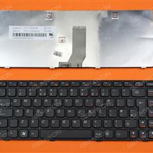 LENOVO Z380 Z480 Z485 G480 G485 BLACK FRAME BLACK UK 25202058 V-116920QK1-UK Laptop Keyboard (OEM-B)