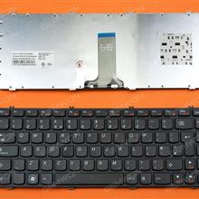 Lenovo IdeaPad Y470 Y471 Y470M Y470N Y470P BLACK FRAME BLACK UK 9Z.N6FSC.10U  25200396  PK130KG3A09 Laptop Keyboard (OEM-B)