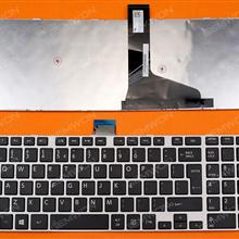 TOSHIBA S50-A S50D-A S50DT-A S50T-A S55-A S55D-A S55DT-A S55T-A Silver FRAME BLACK(For Win8) UI 9Z.N7USC.R0Q    NSK-TVRSC Laptop Keyboard (OEM-B)