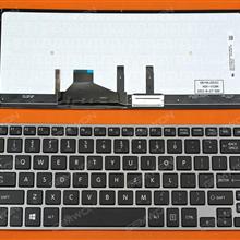 TOSHIBA Z30 GRAY FRAME BLACK(Backlit,For Win8,Without Point stick) US 9Z.NAJBN.101 V11BN Laptop Keyboard (OEM-B)