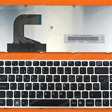 SONY VPC-S Series Silver FRAME BLACK SP 9Z.N3VSQ.10S Laptop Keyboard (OEM-B)