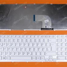 SONY SVE15 WHITE FRAME WHITE(For Win8) GR 149094411DE V133846BK3 Laptop Keyboard (OEM-B)
