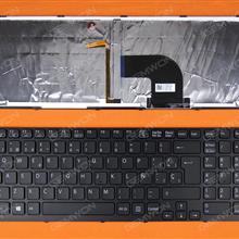 SONY SVE17 BLACK FRAME BLACK(For Win 8 OS,Backlit) SP 149152211ES 9Z.N6CW.G0S Laptop Keyboard (OEM-B)