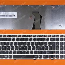 LENOVO Ideapad Z580 V580 G580 WHITE FRAME BLACK FR N/A Laptop Keyboard (OEM-B)