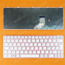 SONY SVE 11 PINK FRAME WHITE(For Win8) FR 149105411FR Laptop Keyboard (OEM-B)