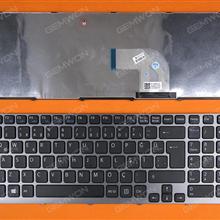 SONY SVE 15 GRAY FRAME BLACK(For Win8) TR 149092511  V133846DK3 Laptop Keyboard (OEM-B)