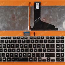 TOSHIBA S50-A S50D-A S50DT-A S50T-A S55-A S55D-A S55DT-A S55T-A Silver FRAME BLACK(For Win8,Backlit) US NSK-TVRBC 9Z.N7VBC.R01 Laptop Keyboard (OEM-B)