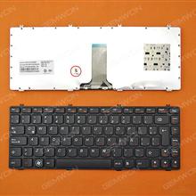 Lenovo IdeaPad Y470 Y471 Y470M Y470N Y470P BLACK FRAME BLACK LA N/A Laptop Keyboard (OEM-B)