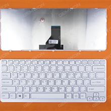 SONY SVE14 WHITE FRAME WHITE(For Win8) AR 149183911SA  9Z.N6BSQ.N0A SDNSQ Laptop Keyboard (OEM-B)
