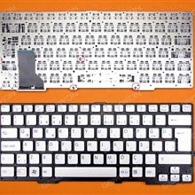 SONY VAIO SVE13 SVS13 Silver(For Backlit version,without FRAME,without foil) TR N/A Laptop Keyboard (OEM-B)