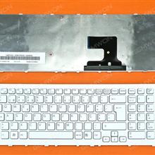 SONY VPC-EJ Series WHITE FRAME WHITE PO N/A Laptop Keyboard (OEM-B)