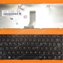 LENOVO Z380 Z480 Z485 G480 G485 BLACK FRAME BLACK TR 25202063 V-116920QK1-TR Laptop Keyboard (OEM-B)
