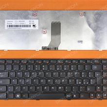LENOVO Z380 Z480 Z485 G480 G485 BLACK FRAME BLACK IT 25202059 V-116920QK Laptop Keyboard (OEM-B)