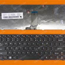 LENOVO Z370 Z470 PURPLE FRAME BLACK US 25-200563 V-116920NS1 Laptop Keyboard (OEM-B)