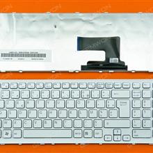 SONY VPC-EH WHITE FRAME WHITE(some creases on the foil board) FR 148971451 V116646F FR AEHK1F00020 Laptop Keyboard (OEM-B)