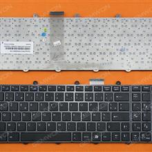 MSI GT60 GT70 GT780 GT783 GX780 BLACK FRAME BLACK Small Enter ，backlit FR V123322BK1 FR Laptop Keyboard (OEM-B)