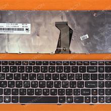 LENOVO  V570 B570 B590 PINK FRAME BLACK AR V117020GK1 Laptop Keyboard (OEM-B)