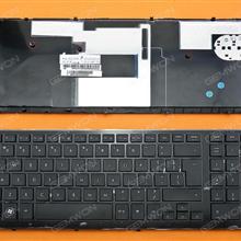 HP PROBOOK 4520S BLACK FRAME BLACK UI N/A Laptop Keyboard (OEM-B)